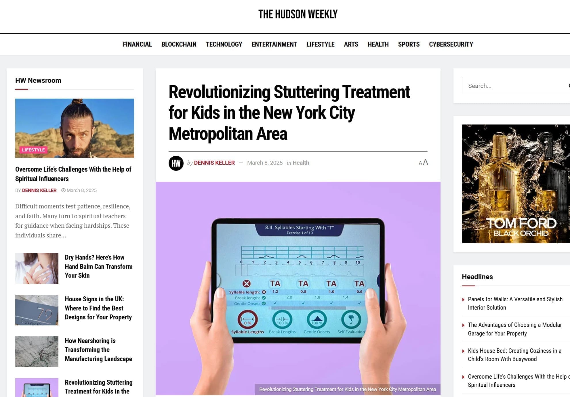 Press 10 Hudson Weekly - Stuttering Treatment For Kids